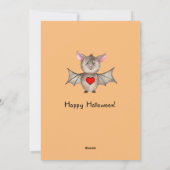 Grappig dat ik gek ben op jou Halloween Waterverf Feestdagenkaart (Achterkant)