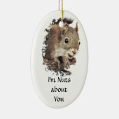 Grappig dat ik gek ben op jou. keramisch ornament (Rechts)