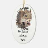 Grappig dat ik gek ben op jou. keramisch ornament (Links)