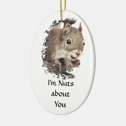 Grappig dat ik gek ben op jou. keramisch ornament (Links)