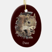 Grappig dat ik gek ben op jou. keramisch ornament (Achterkant)