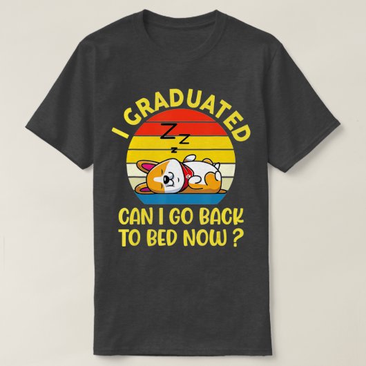 Grappig dat ik gestudeerd heb, kan ik nu teruggaan t-shirt (Design voorkant)