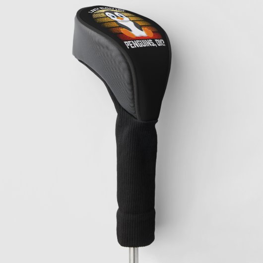 Grappig dat ik gewoon heel erg van pinguïns hou OK Golfheadcover (Schuin)