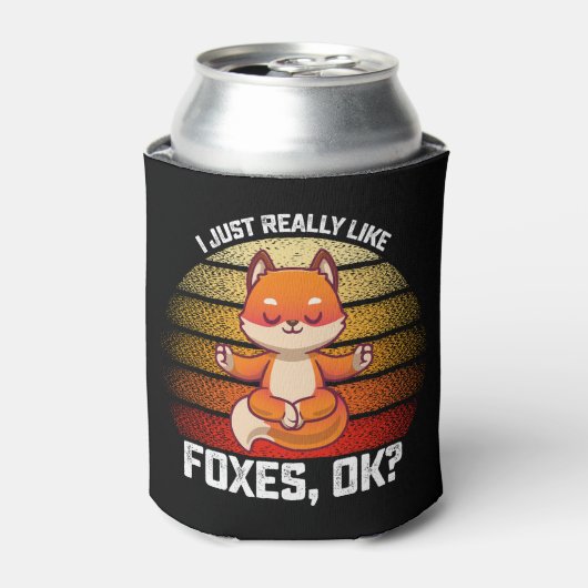 Grappig dat ik gewoon heel erg van vossen hou OK Blikjeskoeler (Blikje Voorkant)
