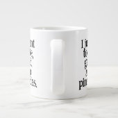 Grappig dat ik gewoon wil Creëer, betaald krijgen Grote Koffiekop (Achterkant)