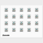 Grappig dat ik gewoon zo Eggstra Happy Easter Moti Ronde Sticker (Vel)