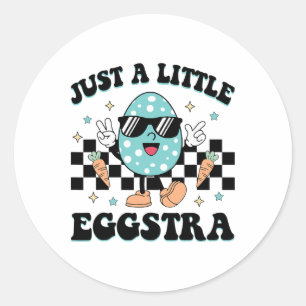Grappig dat ik gewoon zo Eggstra Happy Easter Moti Ronde Sticker