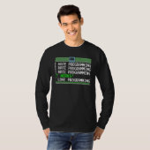 Grappig dat ik haat programmeren het werkt ik hou  t-shirt (Voorkant volledig)