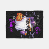 Grappig dat ik het boek in Boujee Ghost Pumpkin Sp Fleece Deken (Voorkant (Horizontaal))