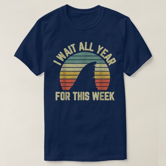 Grappig dat ik het hele jaar op deze week wacht t-shirt (Design voorkant)