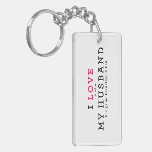 Grappig dat ik het leuk vind als mijn man Sleutelh Sleutelhanger (Voorkant Links)