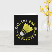 Grappig dat ik het slechte in badminton heb gestop kaart (Gele Bloem)