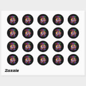 Grappig dat ik het spectrum Autisme Moederbewustzi Ronde Sticker (Vel)