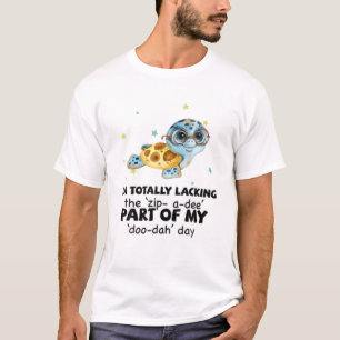 Grappig dat ik het Zip Turtle T-shirt helemaal mis
