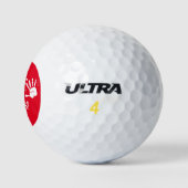 Grappig dat ik hier ben golfballen (Logo)