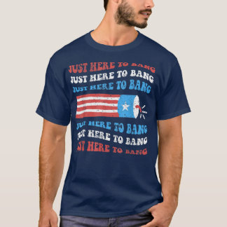 Grappig dat ik hier ben om T-shirt te bang op de v