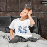 Grappig dat ik hier ben voor de Latkes Happy Chano T-shirt<br><div class="desc">Maak je klaar voor een serieuze latke love met ons hilarische "I am Just Here For The Latkes" T-shirt voor kinderen! Dit t-shirt is de perfecte kleding voor de Chanoeka-festiviteiten van je kleintje. Met het geestige citaat in de blauwe en bruine Chanoeka kleuren is het een speelse draai aan de...</div>