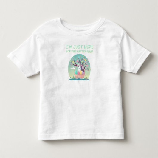 Grappig dat ik hier ben voor de paashaas. kinder shirts (Voorkant)