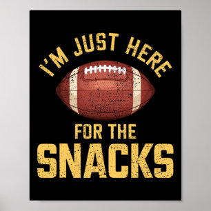 Grappig dat ik hier ben voor de snacks Football 1 Poster