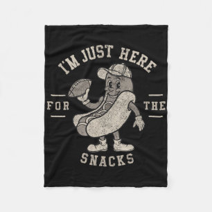 Grappig dat ik hier ben voor het Snacks Hotdog Foo Fleece Deken