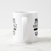 grappig dat ik hier ben wat je nog meer wilt grote koffiekop (Achterkant)