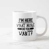 grappig dat ik hier ben wat je nog meer wilt grote koffiekop (Rechts)