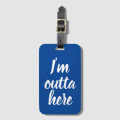 Grappig dat ik hier weg ben, Bagagelabel (Voorkant (verticaal))