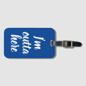 Grappig dat ik hier weg ben, Bagagelabel (Voorkant (horizontaal))