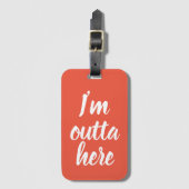 Grappig dat ik hier weg ben, Bagagelabel (Voorkant (verticaal))