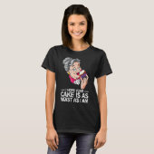 Grappig dat ik hoop dat je kakker net zo mager is t-shirt (Voorkant volledig)
