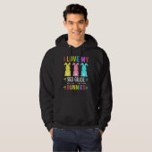 Grappig dat ik hou van mijn 3de-klas-Bunnies-leraa Hoodie (Voorkant volledig)