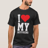 Grappig dat ik hou van mijn vriend Heart Valentijn T-shirt (Voorkant)