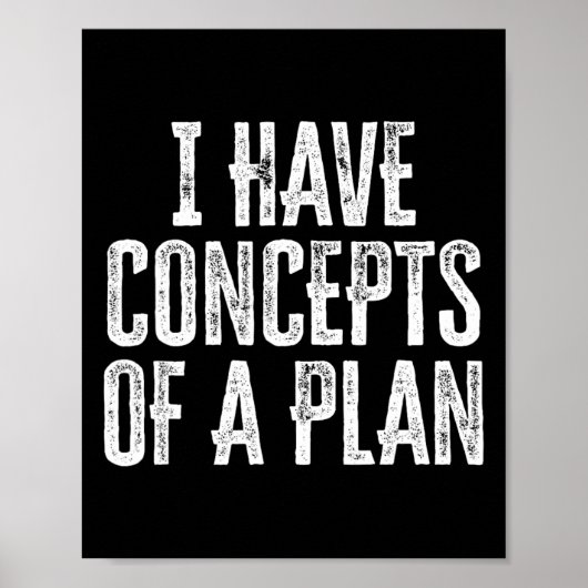 Grappig dat ik ideeën heb over een plan poster (Voorkant)