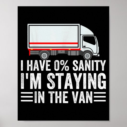 Grappig dat ik in de bestelwagen blijf Phasmophobi Poster (Voorkant)