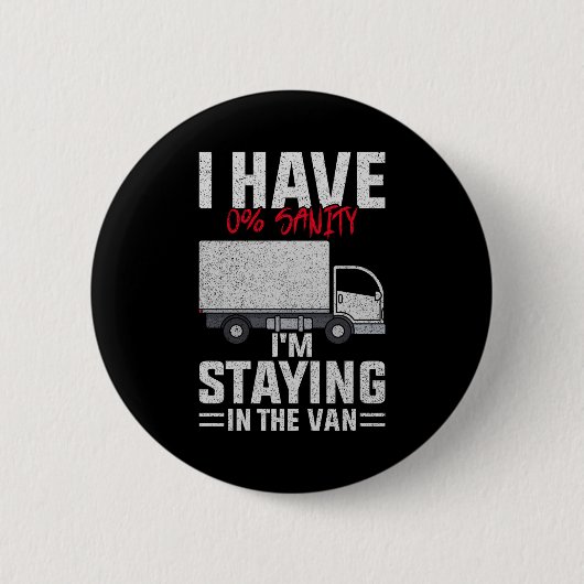 Grappig dat ik in de bestelwagen blijf Phasmophobi Ronde Button 5,7 Cm (Voorkant)