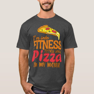 Grappig dat ik in fitness heel Pizza in mijn mond T-shirt