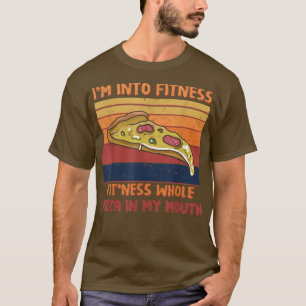 Grappig dat ik in fitness heel Pizza in mijn mond T-shirt