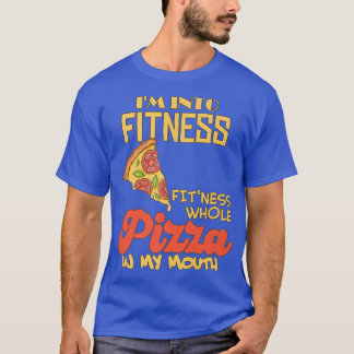 Grappig dat ik in fitness heel Pizza in mijn mond T-shirt