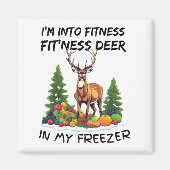 Grappig dat ik in fitness zit, in mijn vriezer. magneet (Voorkant)