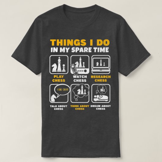 Grappig dat ik in mijn vrije tijd dingen doe t-shirt (Design voorkant)