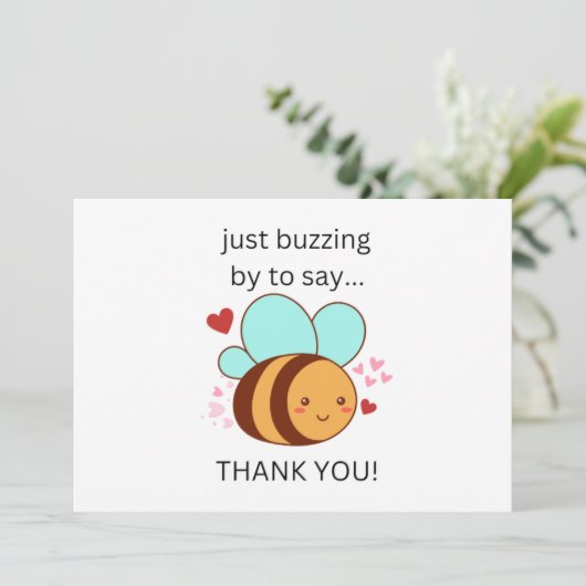 Grappig dat ik je alleen maar druk om je te bedank aankondiging (Staand voorkant)