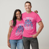 Grappig dat ik je bescherm kitten alpha wolf t-shirt (Unisex)