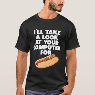 Grappig dat ik je Computer voor Koffie eens ga bek T-shirt