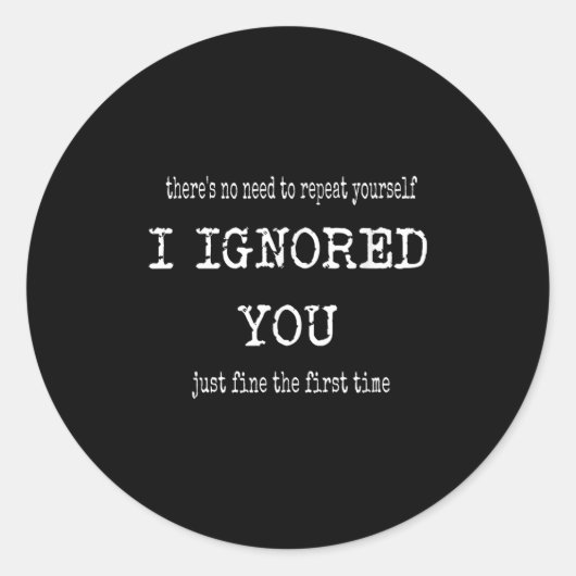 Grappig dat ik je de eerste keer dat Sarca Ronde Sticker (Voorkant)