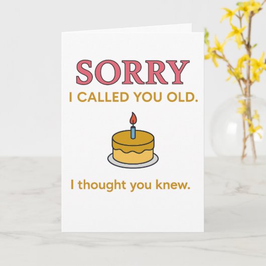 Grappig dat ik je een oude Kaart noemde (Gele Bloem)