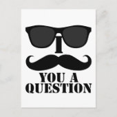 Grappig dat ik je een vraag stel met een zwarte zo briefkaart (Voorkant)