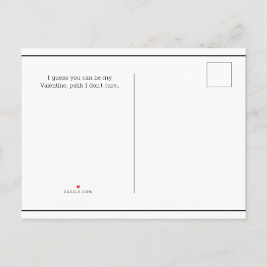 Grappig dat ik je haat Valentijnse Briefkaart (Achterkant)