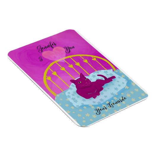 Grappig dat ik je hoor van gepersonaliseerde kat magneet (Rechterzijde)