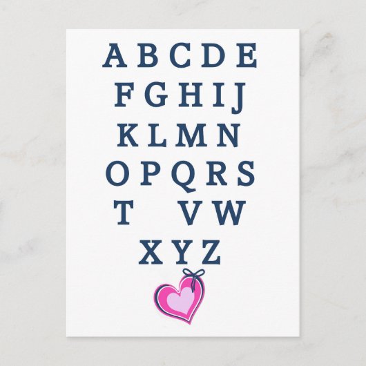 Grappig dat ik je mis briefkaart (Voorkant)