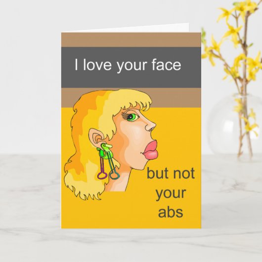 Grappig dat ik je mis kaart (Gele Bloem)